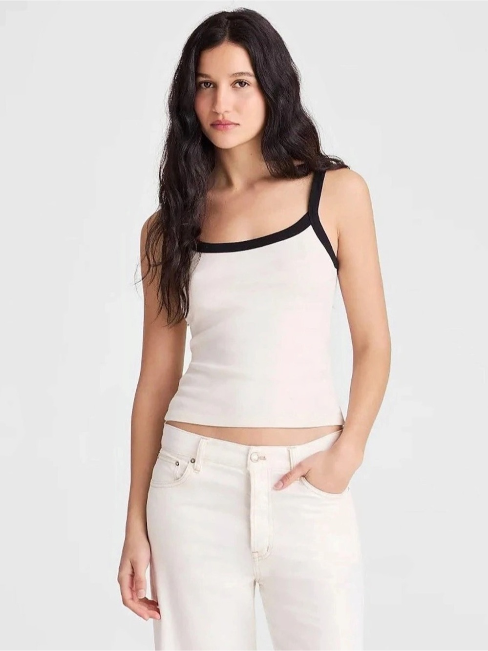 NWOT Madewell  '90s Cami in Compact Cotton